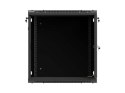 SZAFA INSTALACYJNA RACK WISZĄCA 19" 12U 600X600 CZARNA DRZWI PERFOROWANE LANBERG (FLAT PACK)