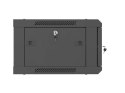 SZAFA INSTALACYJNA RACK WISZĄCA 19" 4U 600X450 CZARNA DRZWI METALOWE LANBERG (FLAT PACK)