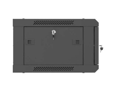 SZAFA INSTALACYJNA RACK WISZĄCA 19" 4U 600X450 CZARNA DRZWI METALOWE LANBERG (FLAT PACK)