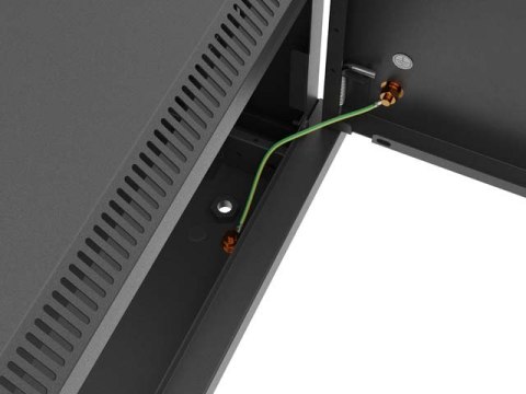 SZAFA INSTALACYJNA RACK WISZĄCA 19" 4U 600X450 CZARNA DRZWI METALOWE LANBERG (FLAT PACK)