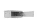 SZAFA INSTALACYJNA RACK WISZĄCA 19" 4U 600X450 SZARA DRZWI METALOWE LANBERG (FLAT PACK)