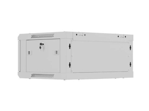 SZAFA INSTALACYJNA RACK WISZĄCA 19" 4U 600X450 SZARA DRZWI METALOWE LANBERG (FLAT PACK)
