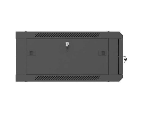 SZAFA INSTALACYJNA RACK WISZĄCA 19" 4U 600X600 CZARNA DRZWI METALOWE LANBERG (FLAT PACK)