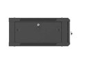 SZAFA INSTALACYJNA RACK WISZĄCA 19" 4U 600X600 CZARNA DRZWI PERFOROWANE LANBERG (FLAT PACK)
