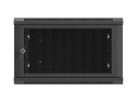 SZAFA INSTALACYJNA RACK WISZĄCA 19" 6U 600X600 CZARNA DRZWI PERFOROWANE LANBERG (FLAT PACK)