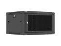 SZAFA INSTALACYJNA RACK WISZĄCA 19" 6U 600X600 CZARNA DRZWI PERFOROWANE LANBERG (FLAT PACK)