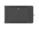 SZAFA INSTALACYJNA RACK WISZĄCA 19" 6U 600X600 CZARNA DRZWI PERFOROWANE LANBERG (FLAT PACK)