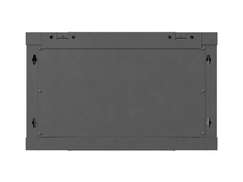 SZAFA INSTALACYJNA RACK WISZĄCA 19" 6U 600X600 CZARNA DRZWI PERFOROWANE LANBERG (FLAT PACK)