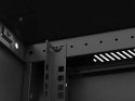 SZAFA INSTALACYJNA RACK WISZĄCA 19" 6U 600X600 CZARNA DRZWI PERFOROWANE LANBERG (FLAT PACK)