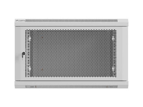 SZAFA INSTALACYJNA RACK WISZĄCA 19" 6U 600X600 SZARA DRZWI PERFOROWANE LANBERG (FLAT PACK)