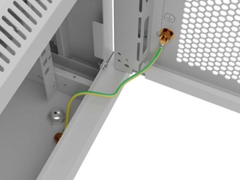 SZAFA INSTALACYJNA RACK WISZĄCA 19" 6U 600X600 SZARA DRZWI PERFOROWANE LANBERG (FLAT PACK)