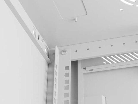 SZAFA INSTALACYJNA RACK WISZĄCA 19" 6U 600X600 SZARA DRZWI PERFOROWANE LANBERG (FLAT PACK)