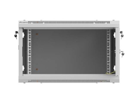 SZAFA INSTALACYJNA RACK WISZĄCA 19" 6U 600X600 SZARA DRZWI PERFOROWANE LANBERG (FLAT PACK)