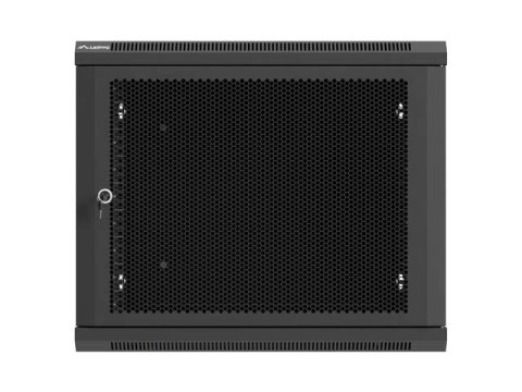 SZAFA INSTALACYJNA RACK WISZĄCA 19" 9U 600X600 CZARNA DRZWI PERFOROWANE LANBERG (FLAT PACK)