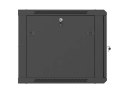 SZAFA INSTALACYJNA RACK WISZĄCA 19" 9U 600X600 CZARNA DRZWI PERFOROWANE LANBERG (FLAT PACK)