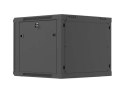 SZAFA INSTALACYJNA RACK WISZĄCA 19" 9U 600X600 CZARNA DRZWI PERFOROWANE LANBERG (FLAT PACK)