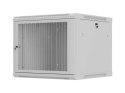 SZAFA INSTALACYJNA RACK WISZĄCA 19" 9U 600X600 SZARA DRZWI PERFOROWANE LANBERG (FLAT PACK)