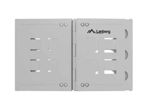 UCHWYT ŚCIENNY RACK 19" 6U 497X400/240 SZARY LANBERG