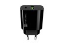ŁADOWARKA SIECIOWA NATEC RIBERA 1X USB-A + 1X USB-C 20W CZARNA