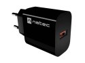 ŁADOWARKA SIECIOWA NATEC RIBERA 1X USB-A 18W CZARNA