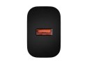 ŁADOWARKA SIECIOWA NATEC RIBERA 1X USB-A 18W CZARNA