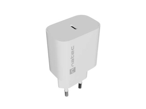 ŁADOWARKA SIECIOWA NATEC RIBERA 1X USB-C 20W BIAŁA