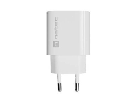 ŁADOWARKA SIECIOWA NATEC RIBERA 1X USB-C 20W BIAŁA