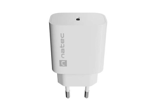 ŁADOWARKA SIECIOWA NATEC RIBERA 1X USB-C 20W BIAŁA