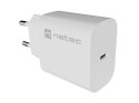 ŁADOWARKA SIECIOWA NATEC RIBERA 1X USB-C 20W BIAŁA