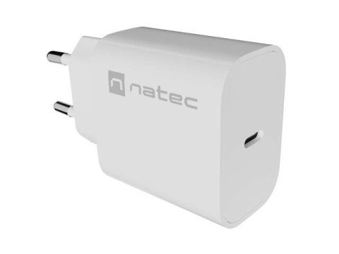 ŁADOWARKA SIECIOWA NATEC RIBERA 1X USB-C 20W BIAŁA