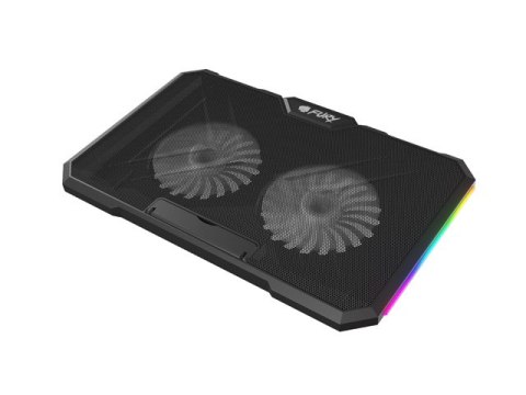 PODSTAWKA CHŁODZĄCA POD LAPTOPA FURY GUNBAI G3 14.1-17.3" Z 2 WENTYLATORAMI, PODŚWIETLENIE RGB, 2USB