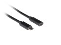 PRZEDŁUŻACZ USB-C M/F 3.1 0.5M CZARNY LANBERG