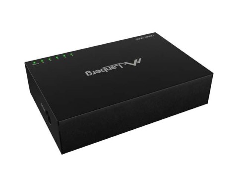 SWITCH LANBERG DSM1-1005 5X 1GB/S NIEZARZĄDZALNY GIGABIT ETHERNET DESKTOP 12V(OBUDOWA METALOWA)