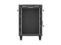 SZAFA INSTALACYJNA RACK STOJĄCA 19" 15U 600X600 CZARNA DRZWI PRZESZKLONE LCD LANBERG (FLAT PACK) V2