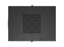 SZAFA INSTALACYJNA RACK STOJĄCA 19" 15U 600X800 CZARNA DRZWI PRZESZKLONE LCD LANBERG (FLAT PACK) V2
