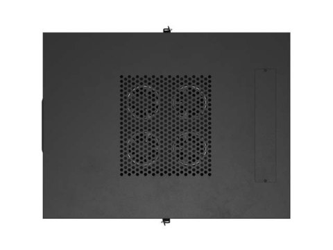 SZAFA INSTALACYJNA RACK STOJĄCA 19" 15U 600X800 CZARNA DRZWI PRZESZKLONE LCD LANBERG (FLAT PACK) V2