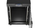 SZAFA INSTALACYJNA RACK STOJĄCA 19" 15U 600X800 CZARNA DRZWI PRZESZKLONE LCD LANBERG (FLAT PACK) V2