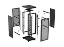 SZAFA INSTALACYJNA RACK STOJĄCA 19" 15U 800X1000 CZARNA DRZWI PERFOROWANE LCD LANBERG (FLAT PACK) V2