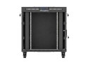 SZAFA INSTALACYJNA RACK STOJĄCA 19" 15U 800X1000 CZARNA DRZWI PRZESZKLONE LCD LANBERG (FLAT PACK) V2