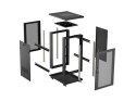 SZAFA INSTALACYJNA RACK STOJĄCA 19" 22U 600X800 CZARNA DRZWI PERFOROWANE LANBERG (FLAT PACK)