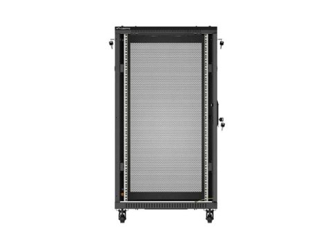 SZAFA INSTALACYJNA RACK STOJĄCA 19" 22U 600X800 CZARNA DRZWI PERFOROWANE LANBERG (FLAT PACK)