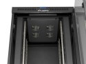 SZAFA INSTALACYJNA RACK STOJĄCA 19" 22U 800X800 CZARNA DRZWI PRZESZKLONE LCD LANBERG (FLAT PACK) V2