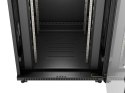 SZAFA INSTALACYJNA RACK STOJĄCA 19" 22U 800X800 CZARNA DRZWI PRZESZKLONE LCD LANBERG (FLAT PACK) V2