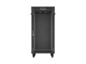SZAFA INSTALACYJNA RACK STOJĄCA 19" 24U 600X800 CZARNA DRZWI PRZESZKLONE LCD LANBERG (FLAT PACK) V2