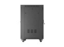 SZAFA INSTALACYJNA RACK STOJĄCA 19" 24U 600X800 CZARNA DRZWI PRZESZKLONE LCD LANBERG (FLAT PACK) V2