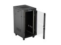 SZAFA INSTALACYJNA RACK STOJĄCA 19" 24U 600X800 CZARNA DRZWI PRZESZKLONE LCD LANBERG (FLAT PACK) V2
