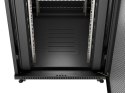 SZAFA INSTALACYJNA RACK STOJĄCA 19" 27U 800X1000 CZARNA DRZWI PERFOROWANE LCD LANBERG (FLAT PACK) V2