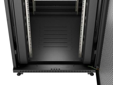 SZAFA INSTALACYJNA RACK STOJĄCA 19" 27U 800X1000 CZARNA DRZWI PERFOROWANE LCD LANBERG (FLAT PACK) V2