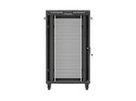 SZAFA INSTALACYJNA RACK STOJĄCA 19" 27U 800X1000 CZARNA DRZWI PERFOROWANE LCD LANBERG (FLAT PACK) V2