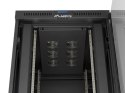 SZAFA INSTALACYJNA RACK STOJĄCA 19" 27U 800X1000 CZARNA DRZWI PRZESZKLONE LCD LANBERG (FLAT PACK) V2